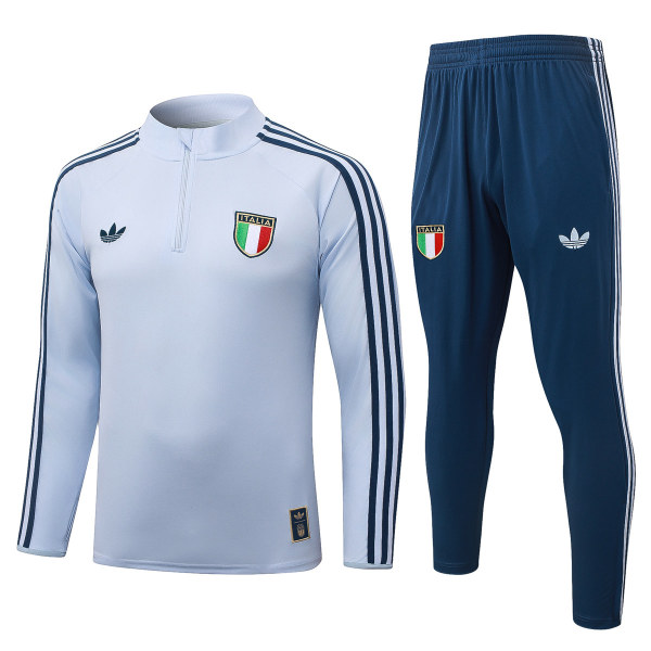 Mens Italy Training Suit Light Blue 2026