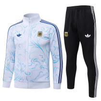Mens Argentina Jacket + Pants Training Suit White 2026