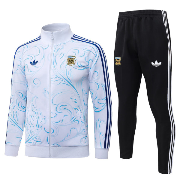Mens Argentina Jacket + Pants Training Suit White 2026