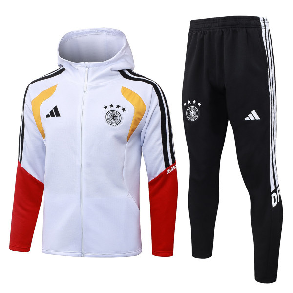 Mens Germany Hoodie Jacket + Pants Training Suit White 2026