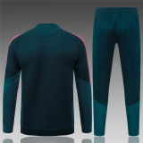 Kids Real Madrid Jacket + Pants Training Suit Dark Green 2026/27