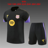 Kids Barcelona Short Training Suit Black 2026/27