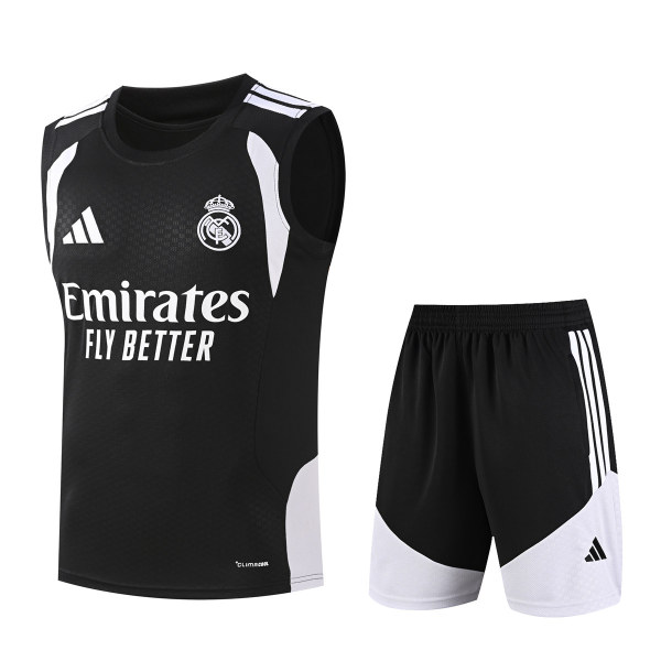 Mens Real Madrid Singlet Suit Black 2026/27
