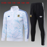 Kids Argentina Jacket + Pants Training Suit White 2026