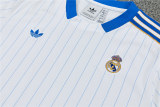 Mens Real Madrid Short Training Suit White 2025/26