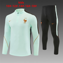 Kids France Training Suit Light Green 2026
