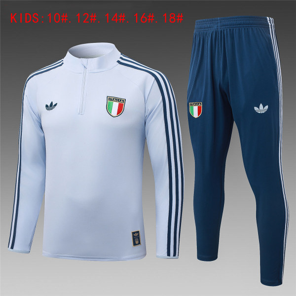 Kids Italy Training Suit Light Blue 2026