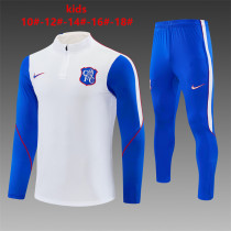 Kids Chelsea Training Suit White 2026/27
