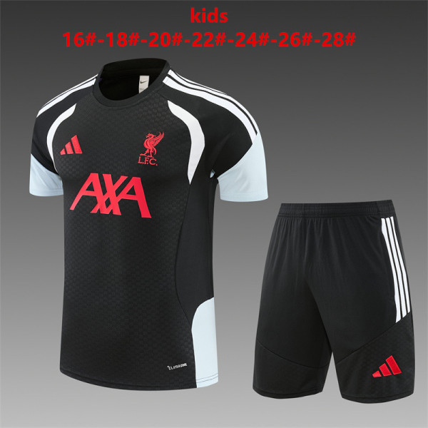 Kids Liverpool Short Training Suit Black 2026/27