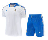 Mens Real Madrid Short Training Suit White 2025/26