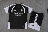 Mens Real Madrid Short Training Suit Black 2026/27