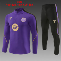 Kids Barcelona Training Suit Purple 2026/27