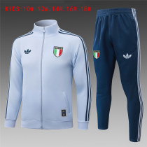 Kids Italy Jacket + Pants Training Suit Light Blue 2026