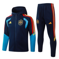 Mens Spain Hoodie Jacket + Pants Training Suit Navy 2026