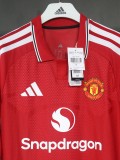 Mens Manchester United Home Authentic Jersey Long Sleeve 2026/27 - Match