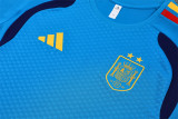 Mens Spain Short Training Suit Blue 2026