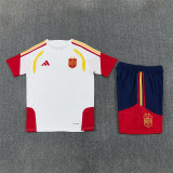 Kids Spain Short Training Suit White 2026
