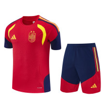Mens Spain Short Training Suit Red 2026