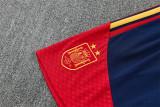 Mens Spain Short Training Suit Red 2026