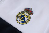 Mens Real Madrid Jacket + Pants Training Suit White - Black 2026/27