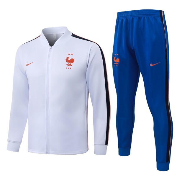 Mens France Jacket + Pants Training Suit White 2026