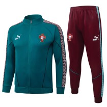 Mens Portugal Jacket + Pants Training Suit Green 2026