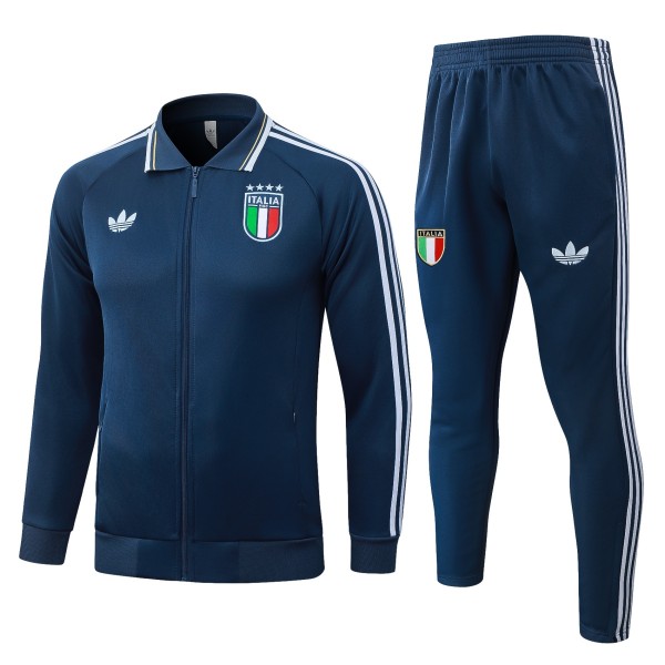Mens Italy Jacket + Pants Training Suit Blueish Grey 2026