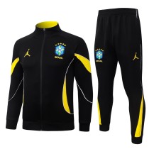 Mens Brazil Jacket + Pants Training Suit Black 2026