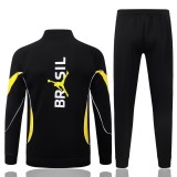 Mens Brazil Jacket + Pants Training Suit Black 2026