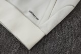 Mens Real Madrid Jacket + Pants Training Suit Cream 2026/27