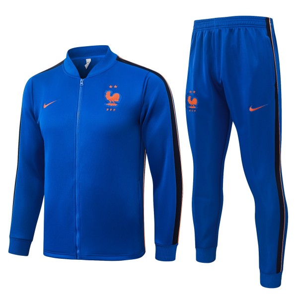 Mens France Jacket + Pants Training Suit Blue 2026