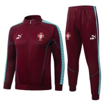 Mens Portugal Jacket + Pants Training Suit Burgundy 2026