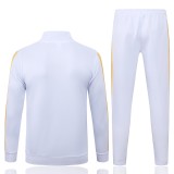 Mens Real Madrid Jacket + Pants Training Suit White - Black 2026/27
