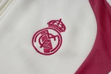 Mens Real Madrid Jacket + Pants Training Suit Cream 2026/27