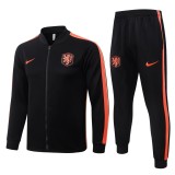 Mens Netherlands Jacket + Pants Training Suit Black 2026