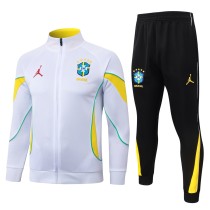 Mens Brazil Jacket + Pants Training Suit White 2026