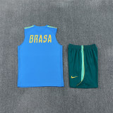 Mens Brazil Singlet Suit Blue 2026