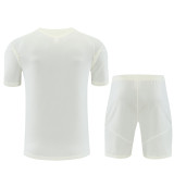 Mens Real Madrid Short Training Suit Cream 2026/27