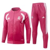 Mens Real Madrid Jacket + Pants Training Suit Pink 2026/27