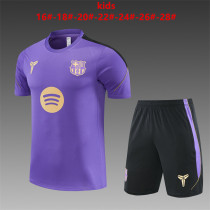 Kids Barcelona Short Training Suit Purple 2026/27