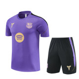 Mens Barcelona Short Training Suit Purple 2026/27