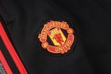 Mens Manchester United Jacket + Pants Training Suit Black 2026/27