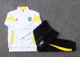 Kids Brazil Jacket + Pants Training Suit White 2026