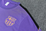 Mens Barcelona Short Training Suit Purple 2026/27