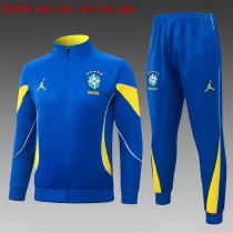 Kids Brazil Jacket + Pants Training Suit Blue 2026