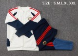 Mens Bayern Munich Jacket + Pants Training Suit Cream Royal 2026/27