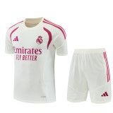 Mens Real Madrid Short Training Suit Cream 2026/27