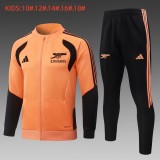 Kids Arsenal Jacket + Pants Training Suit Orange 2026/27
