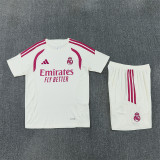 Kids Real Madrid Short Training Suit Cream 2026/27