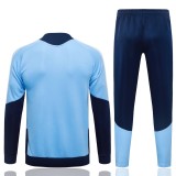 Mens Ajax Jacket + Pants Training Suit Light Blue 2026/27